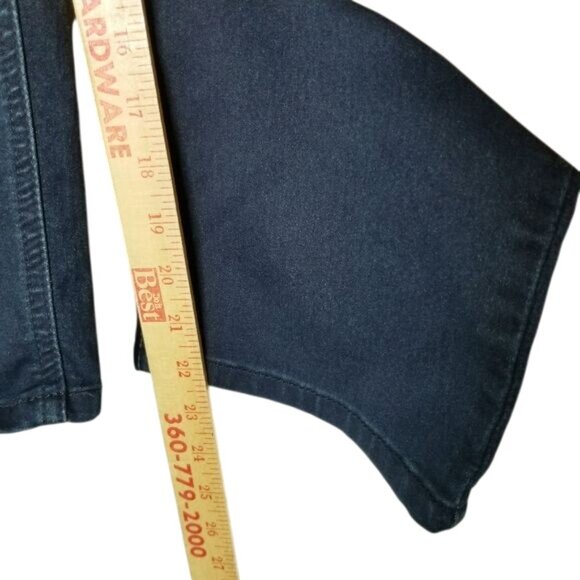 Chicos Platinum Denim Womens Stretch Jeans Cropped 3‎ L Dark Wash Basic Capsule - Picture 6 of 11
